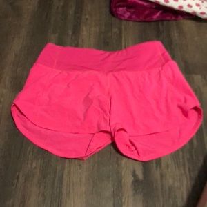 Pink Lululemon Shorts